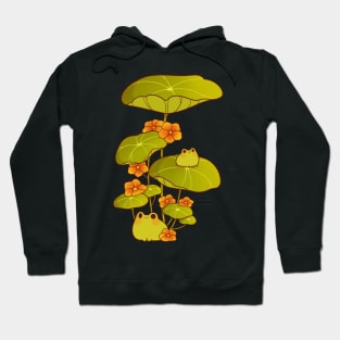 Froggies in a watercress plant Hoodie